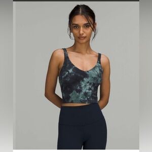 Lululemon Align Tank Top Diamond Dye Silver Blue Tidewater Teal Graphite Grey‎ 6